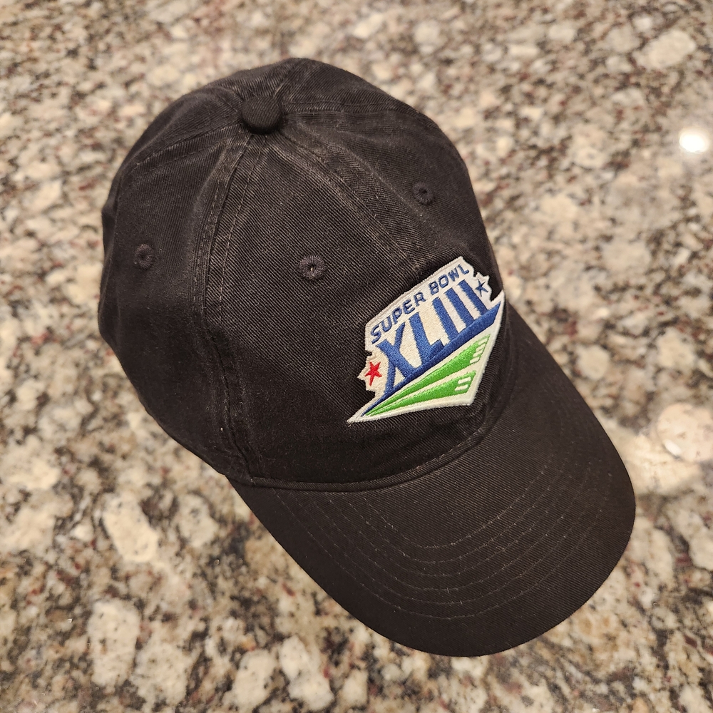 Super Bowl XLIII Reebok Strapback OSFA Hat Cap Steelers Cardinals Men NFL NWT
